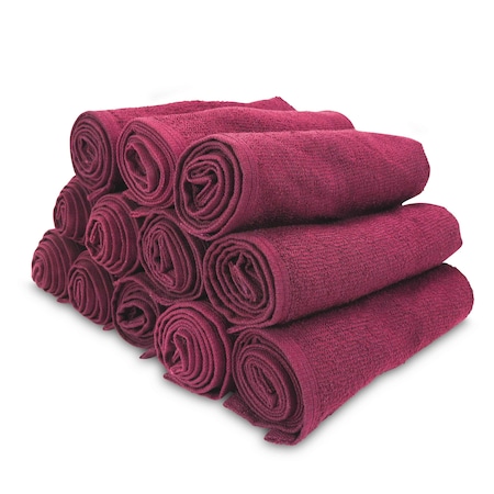 Monarch Brands Salon Towels , Burgundy, 12PK P-BB-1628-3BUR
